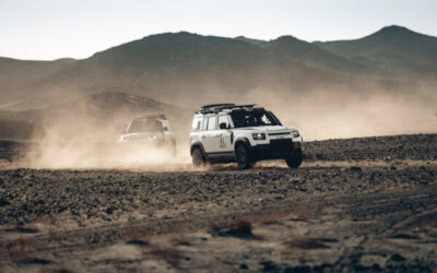 Defender verkent en valideert route van Dakar Rally