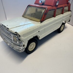 VINTAGE 1970 JEEP CHEROKEE WAGONEER RESCUE AMBULANCE WHITE ORANGE