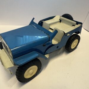 IGRA ITES BLUE JEEP WIND UP TIN VINTAGE