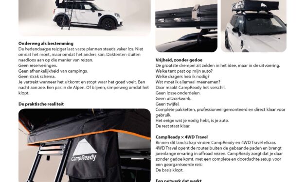 CampReady – Daktenten; de luxe van vrijheid