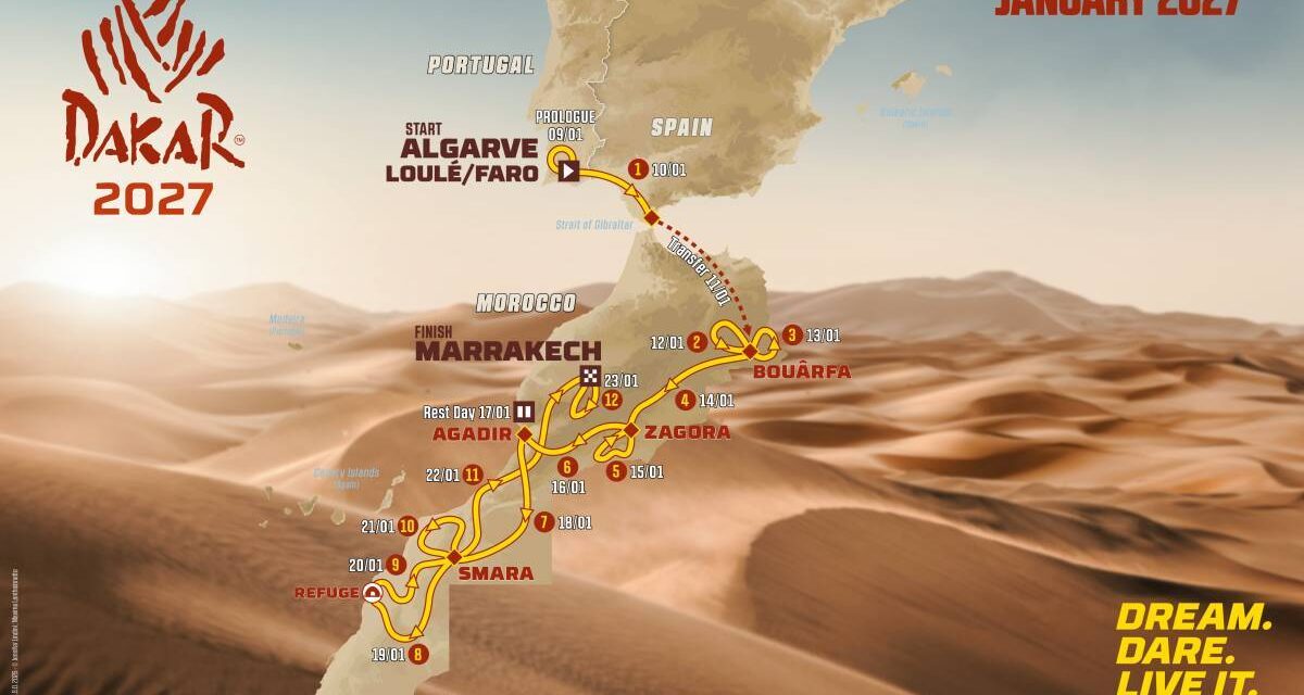 De nieuwe route voor de Dakar Rally van 2027!